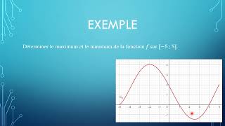 Déterminer les extremums dune fonction par lecture graphique [upl. by Crotty]