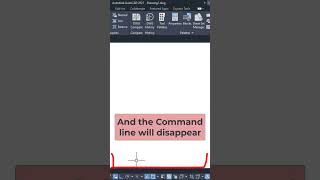 How do I turn the Command line on or off in AutoCAD shorts tutorial [upl. by Nonnag]