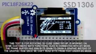 SSD1306 I2C 3D Spinning amp Analog gauge [upl. by Yedorb]