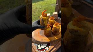 Twice Baked Shrimp Volcanos bbq seafood [upl. by Lerud]