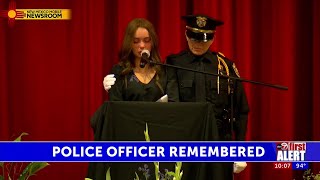 Alamogordo community remembers slain police officer during funeral service [upl. by Dustman]