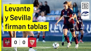 Levante UD vs Sevilla FC 00  Resumen  Highlights Liga F [upl. by Joslyn]