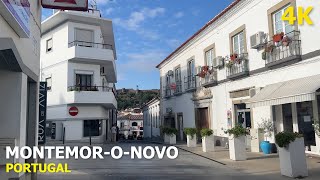 4K MontemorONovo Walking Tour  Old yet Iconic Town in Portugal [upl. by Bartlett113]