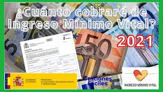 💰💰CUANTO se COBRA por Ingreso Mínimo Vital  2021 [upl. by Miles186]