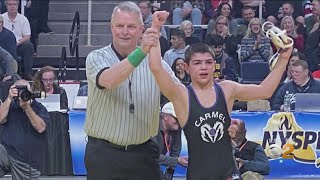 13YearOld Wins Varsity State Championship In Wrestling [upl. by Paapanen]