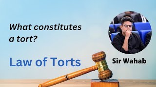 What constitutes a tort  Law of Torts  Sir Wahab [upl. by Gilchrist990]