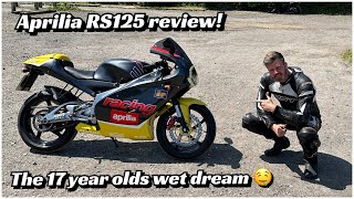 Aprilia RS 125 ON BOARD  2STROKE  PURE SOUND  FULL POWER [upl. by Delano]