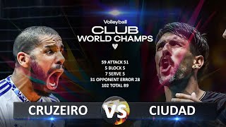 Sada Cruzeiro vs Ciudad Voley  Volleyball Club World Championship 2024 [upl. by Nayhr409]