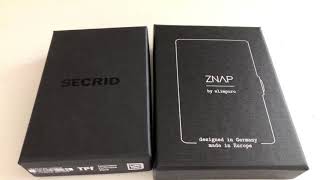 SECRID TwinWallet vs Znap Slimpuro 1012 Karten [upl. by Ekihc]