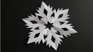 Basteln mit Papier Schneeflocke für Winter Geburtstage und Weihnachten W [upl. by Hecht]