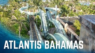 All Big Water Slides at Atlantis Paradise Island  Nassau Bahamas [upl. by Ettenuahs]