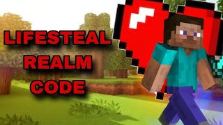 NEW BEST LIFESTEAL REALM CODE FOR MINECRAFT BEDROCK EDITION [upl. by Fine869]