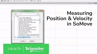 Measuring Position amp Velocity on Lexium 32 Servo Drives in SoMove  Schneider Electric Support [upl. by Imoyn479]