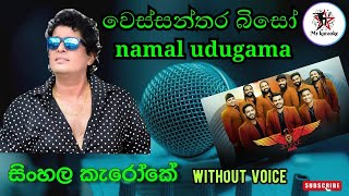 Wessanthara Biso karaoke without voice වෙස්සන්තර බිසෝ  Namal Udugama Flashback [upl. by Ledda]