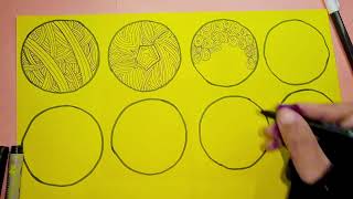 Zentangle Pattern For Beginners Part 1  Adventurous Art amp Craft  Mandala [upl. by Trudnak582]