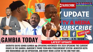 BARROW’S THIRD TERMNEW PROCUREMENT SYSTEM MINISTER KEITA AND MUHAMMAD JAH CO OPERATION [upl. by Petrick]