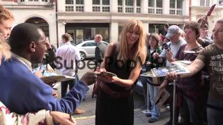 Natascha McElhone outside the screening room at The Mayfa [upl. by Nnyleuqaj]