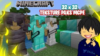 teksture mcpe 32x ringan buat hp kalian 121 [upl. by Ienttirb]