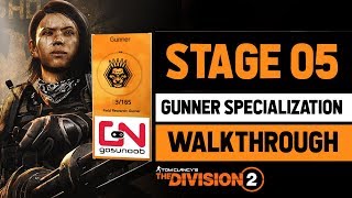 Division 2  Stage 5  Gunner Specialization Walkthrough  How to Destroy Basilisk Armor [upl. by Earahs]