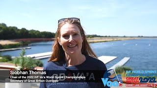 2022 IVF Va’a World Sprint Championships  Siobhan Thomas Welcome you to Dorney Lake [upl. by Yrrol]