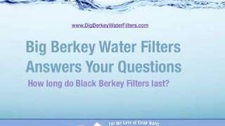 Black Berkey Water Purifiers  Life and Maintenance Video [upl. by Esyak]