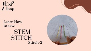 Learn how to sew quotSTEM STITCHquot [upl. by Ahsinert26]