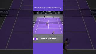 WTA Finals 2024 Doubles R1 ChanKudermetova vs DolehideKrawczyk 2 wta tennis highlights [upl. by Htebzile80]