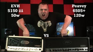 EVH 5150iii 50w vs Peavey 6505 120w High Gain Amp Shootout [upl. by Tala]