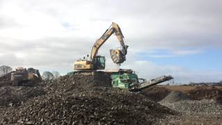 MB crusher bucket BF903 at work in Ireland [upl. by Landers319]