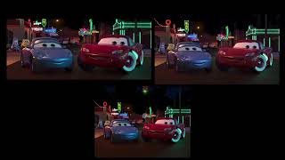 Cars 2006  Sh Boom Widescreen vs Full Screen vs Open Matte [upl. by Jeffie]