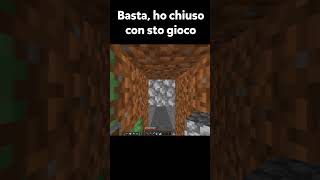 Basta ho chiuso con sto gioco shorts minecraft yoyyouyo [upl. by Akfir408]