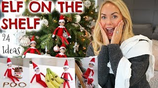 24 ELF ON THE SHELF IDEAS WHAT OUR CHEEKY ELF ON THE SHELF DID [upl. by Firahs381]