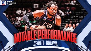 Notable Performance Deonte Burton 35 Pts 11 Ast vs Macau Black Bears [upl. by Atazroglam]