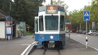 VBZ Linie 6  Zoo  Bhf Enge  Tram 2000 [upl. by Ramo]