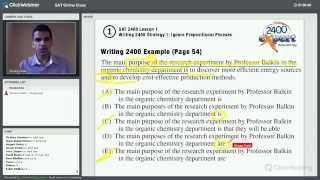 Prep Expert SAT Tip Ignore Prepositional Phrases [upl. by Dupin]