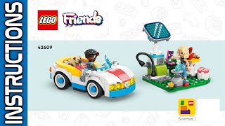 LEGO 42609 instructions  Friends  2024  Electric Car and Charger legofriends legoinstructions [upl. by Cirone]