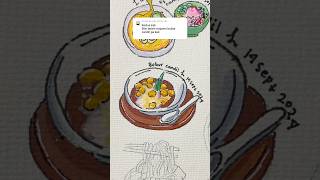 Bubur Candil 🍠🫕  Indonesian Food Drawing [upl. by Kean]