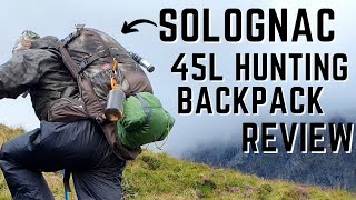 Solognac 45L Hunting Camping Bushcraft Backpack Review [upl. by Aissenav]