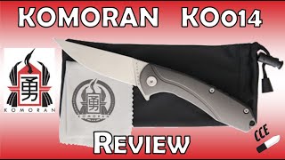 My First KOMORAN Review  Model KO014 titanium folder [upl. by Nibur840]