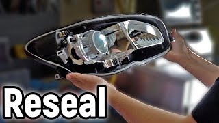 How To RESEAL Custom Headlights [upl. by Zadoc]