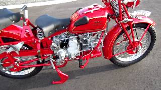 Moto Guzzi Alce 500 kick start [upl. by Eidnas]