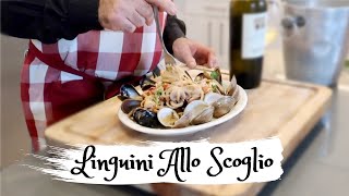 How to Make Linguini Allo Scoglio  Seafood  Clams Mussels Octopus Calamari Shrimp [upl. by Norha]