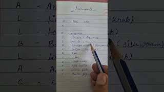 Arthropoda phylum examples mnemonic shorts ytshorts animalkingdom [upl. by Johnson]