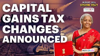 Long Term Capital Gains Tax Hiked From 10 To 125 In Union Budget 2024 I Capital Gains Tax News [upl. by Halli659]