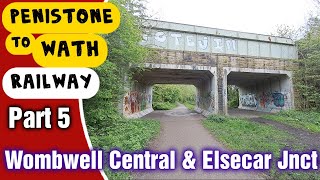 The Former Penistone to Wath Railway Wombwell Central amp Elsecar Junction [upl. by Tevis]