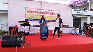 stageperformane Mixed song – Rongo botiTomare TomareDhakai saree  perform by Tahmid Asif amp Kona [upl. by Lenee]