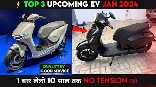 ⚡ TOP 3 Upcoming Electric Scooter in Jan 2024  Best Electric Scooter  Upcoming EV  Ev Auto gyan [upl. by Galliett]