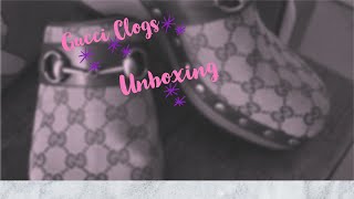 Luxury Unboxing Gucci Clogs Worth buying [upl. by Yahc]