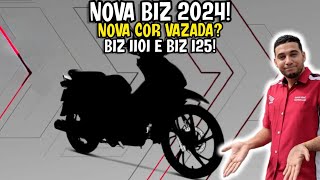 NOVA Honda BIZ 2024 Nova Cor Vazada Honda Cometeu um Deslize Biz 2024 VAZAMENTO de Informações [upl. by Yauq]