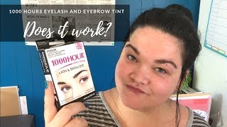 1000 Hours Eyelash and Eyebrow tint  Does it work [upl. by Xenophon469]